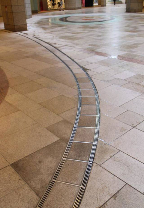 園林景觀線性成品排水溝效果圖